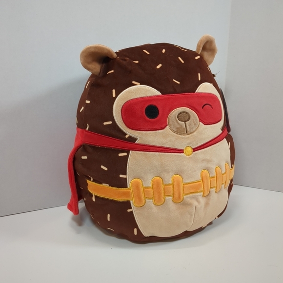 Squishmallows 12" Hans the Hedgehog Superhero costume NWT - Picture 3 of 7